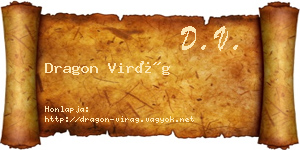 Dragon Virág névjegykártya