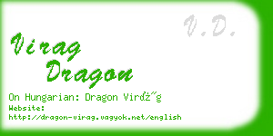 virag dragon business card